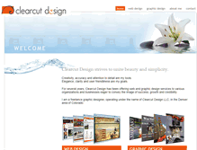 Tablet Screenshot of clearcutdesign.com